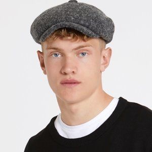 Paul Galvin Wool Baker Boy Hat Sz Lg